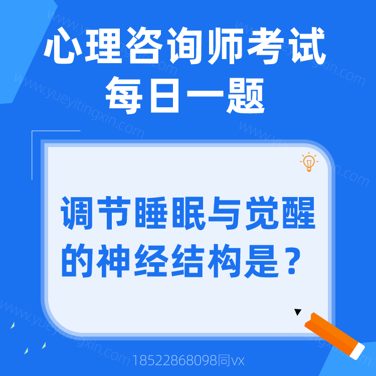心理咨询师考试题|调节睡眠与觉醒的神经结构是？