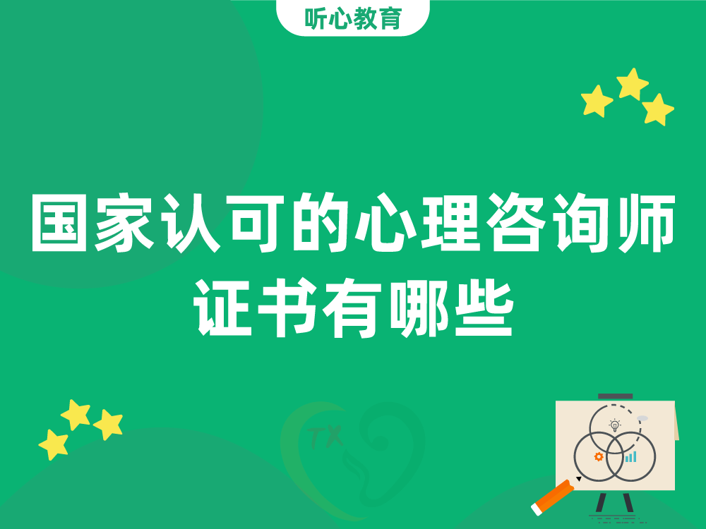 国家认可的心理咨询师证书有哪些？