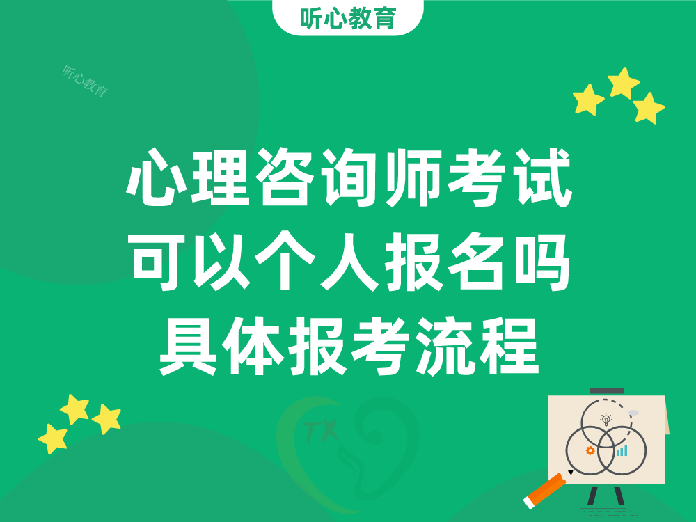 心理咨询师考试可以个人报名吗?具体报考流程