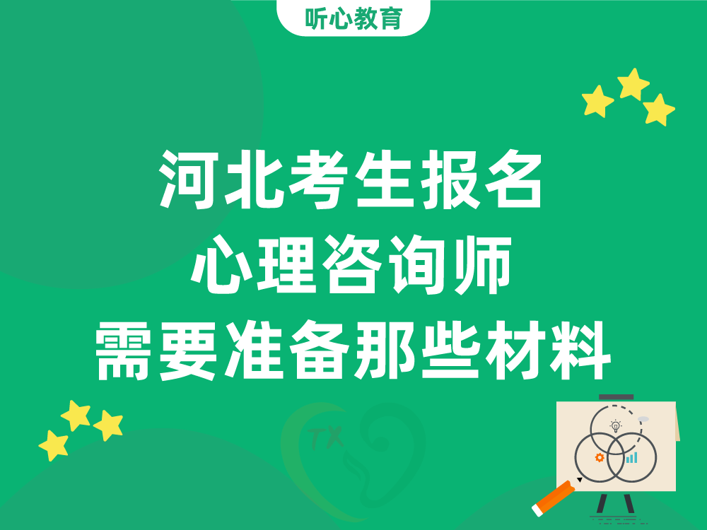 河北考生报名心理咨询师需要准备那些材料？