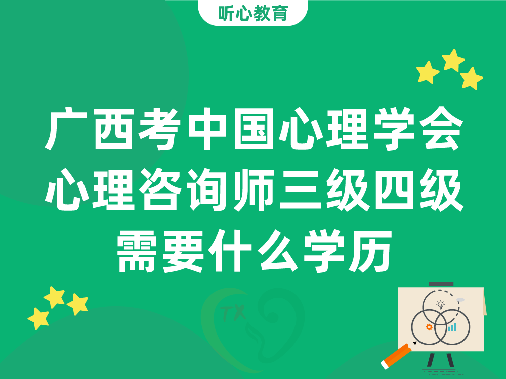 广西考中国心理学会心理咨询师三级四级需要什么学历