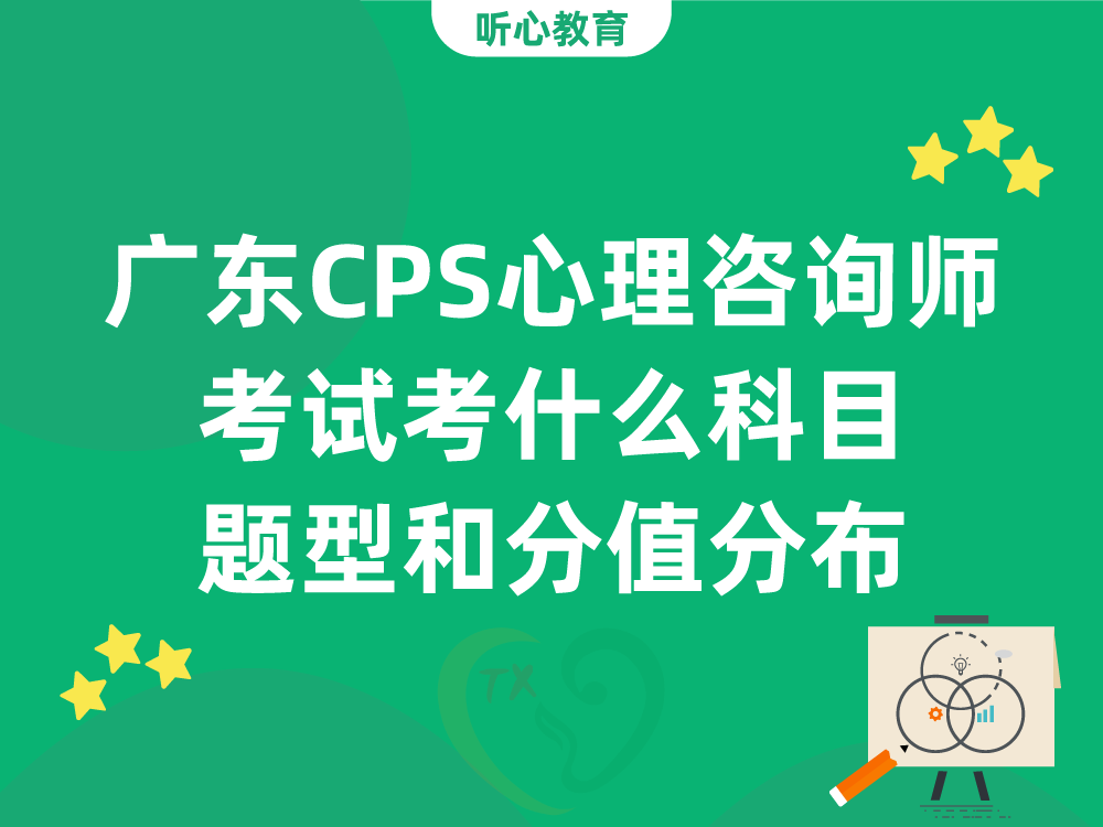 广东CPS心理咨询师考试考什么科目？题型和分值分布